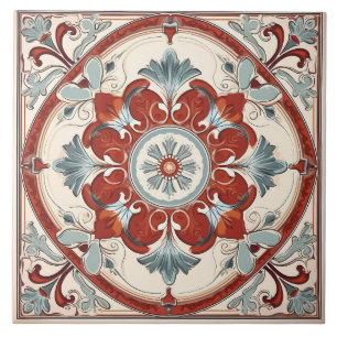 Azulejo Patrón italiano mediterráneo vintage