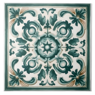 Azulejo Patrón italiano mediterráneo vintage
