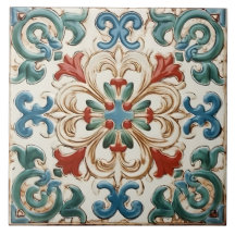 Patrón italiano mediterráneo vintage