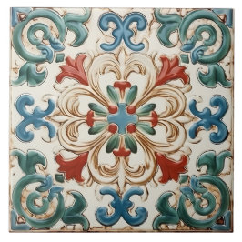 Azulejo Patrón italiano mediterráneo vintage