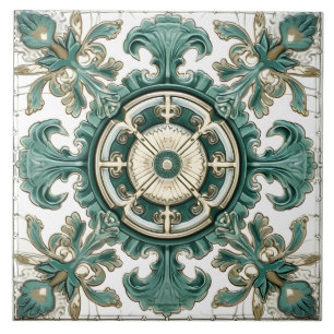 Azulejo Patrón italiano mediterráneo vintage