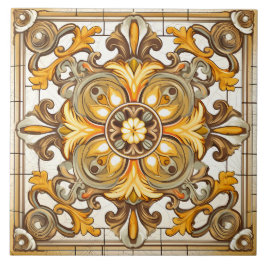 Azulejo Patrón italiano mediterráneo vintage