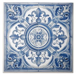Azulejo Patrón italiano mediterráneo vintage