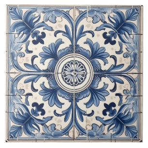 Azulejo Patrón italiano mediterráneo vintage