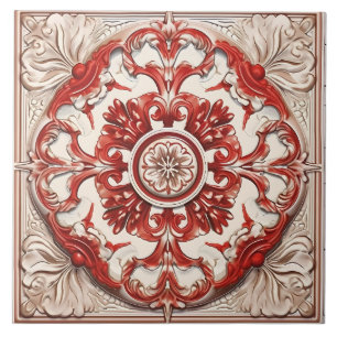 Azulejo Patrón italiano mediterráneo vintage
