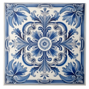 Azulejo Patrón italiano mediterráneo vintage