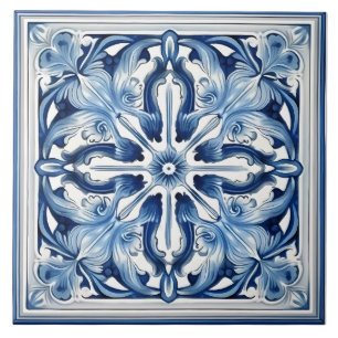 Azulejo Patrón italiano mediterráneo vintage