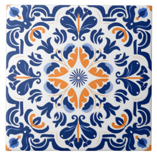 Azulejo Patrón lindo de estilo español