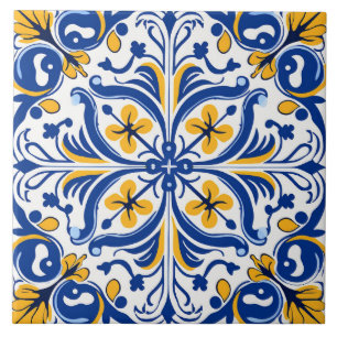 Azulejo Patrón lindo de estilo español
