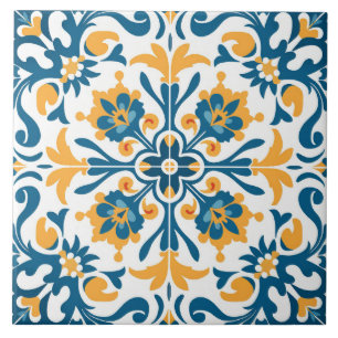 Azulejo Patrón lindo de estilo español