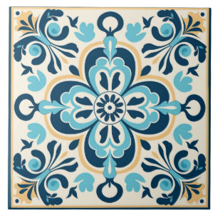 Azulejo Patrón lindo de estilo español