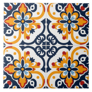 Azulejo Patrón lindo de estilo español