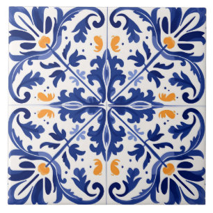 Azulejo Patrón lindo de estilo español