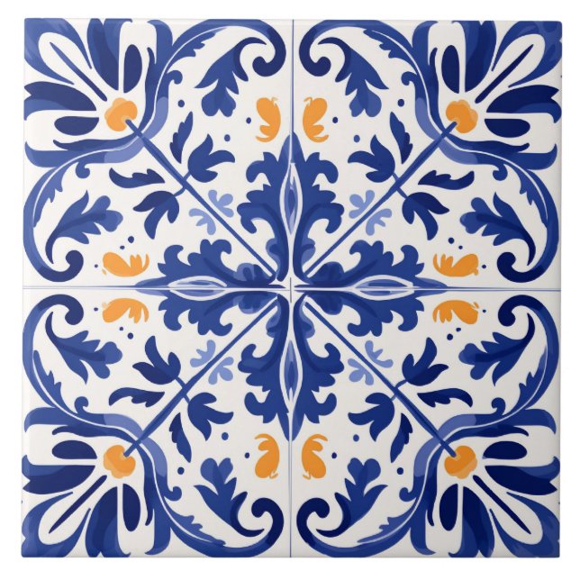 Azulejo Patrón lindo de estilo español (Frente)