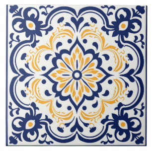 Azulejo Patrón lindo de estilo español
