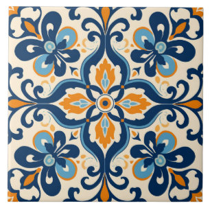Azulejo Patrón lindo de estilo español