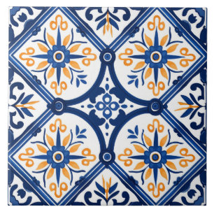 Azulejo Patrón lindo de estilo español