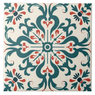 Azulejo Patrón lindo de estilo español
