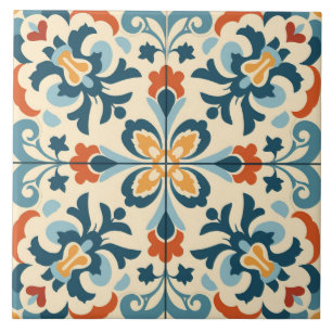 Azulejo Patrón lindo de estilo español