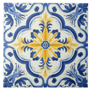 Azulejo Patrón lindo de estilo portugués
