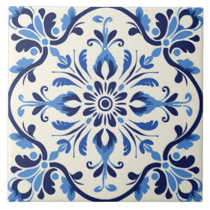Azulejo Patrón lindo de estilo portugués