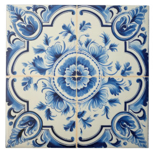 Azulejo Patrón lindo de estilo portugués