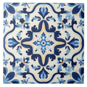 Azulejo Patrón lindo de estilo portugués
