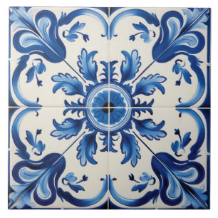 Azulejo Patrón lindo de estilo portugués