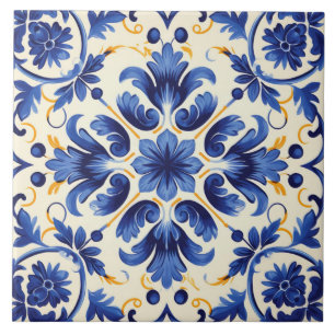 Azulejo Patrón lindo de estilo portugués