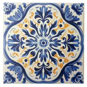Azulejo Patrón lindo de estilo portugués