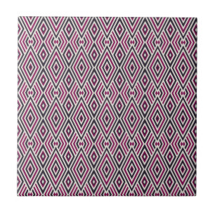 Azulejo Patrón magenta y azul