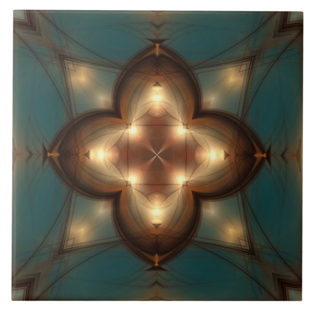 Azulejo Patrón mágico místico brillante (Frente)