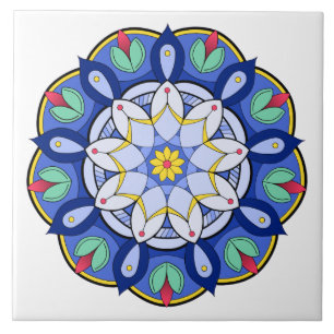 Azulejo Patrón Mandala 01