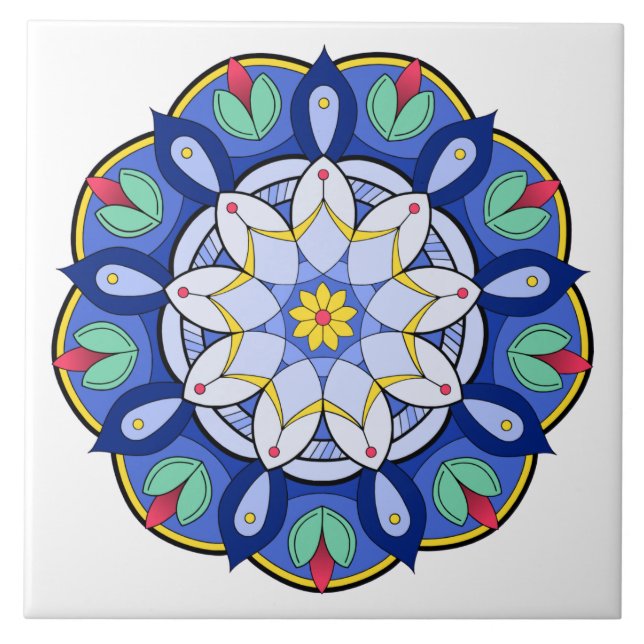 Azulejo Patrón Mandala 01 (Frente)