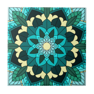 Azulejo Patrón Mandala 02 en agua