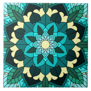 Azulejo Patrón Mandala 02 en agua