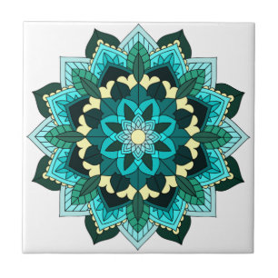 Azulejo Patrón Mandala 02 en agua