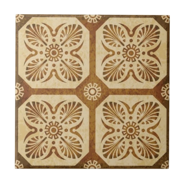 Azulejo patrón marrón para (Frente)