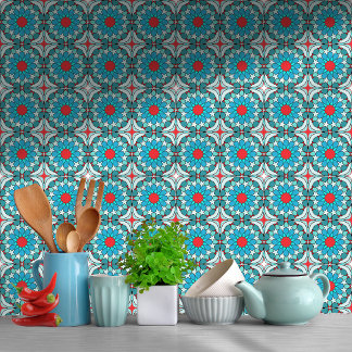 Azulejo Patrón mediterráneo de vidrio marino