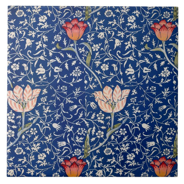 Azulejo Patrón Medway (por William Morris) (Frente)