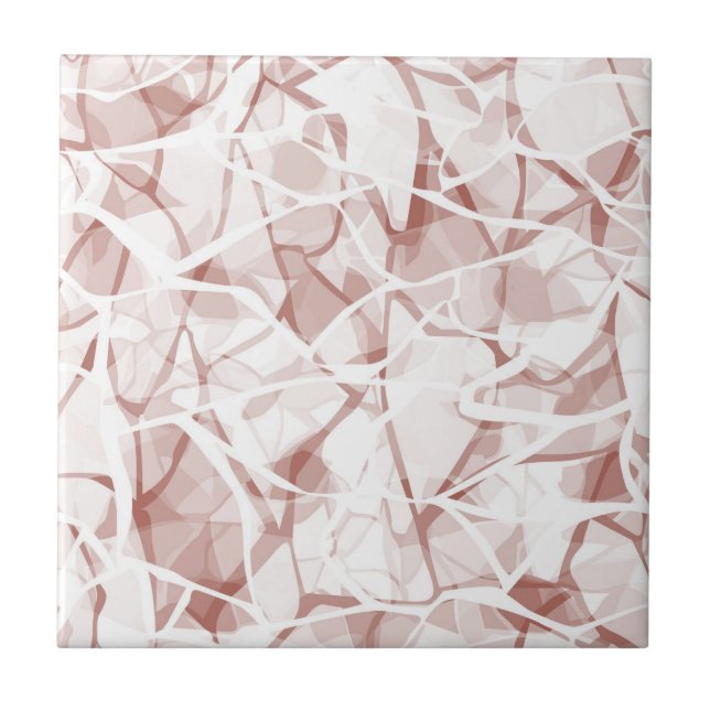 Azulejo patrón moderno abstracto beige blanco de moda    (Frente)