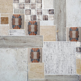 Azulejo Patrón moderno de aluminio y óxido