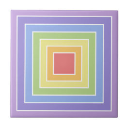 Azulejo Patrón moderno de colores arcoiris coloridos