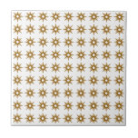 Azulejo Patrón moderno de estrella de oro pequeño de media<br><div class="desc">Diseño de inspiración moderna de mediados del siglo XX, con un patrón vintage de pequeños estallidos de oro retro sobre fondo blanco. Diseño sencillo, limpio y moderno. Crea tu propio patrón de personalizado cargando una nueva imagen, o usa el botón "contacta con este diseñador" para obtener ayuda. Para crear su...</div>