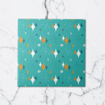 Azulejo Patrón moderno Starburst Mid Century en Verde azul<br><div class="desc">Este diseño retro abstracto combina el estallido de mediados de siglo con formas modernas y refleja las vibraciones retro vintage. Perfecto para los amantes de la estética retro y vintage.</div>