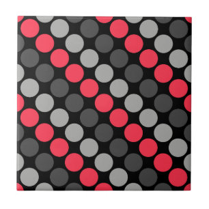 Azulejo Patrón multicolor Retro Sesenta puntos de polka gr