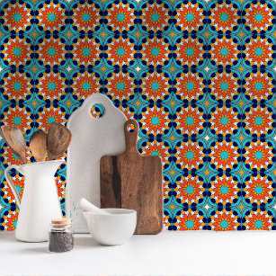 Azulejo Patrón musulmán de la brisa tropical marroquí