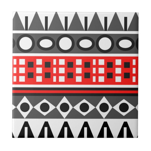 Azulejo Patrón nativo azteca (Frente)