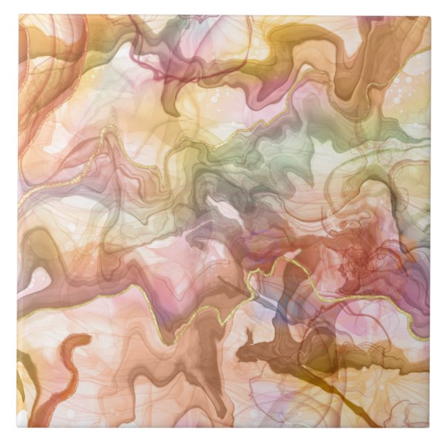 Azulejo Patrón neutro decoración de hogar cerámica (Frente)