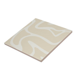 Azulejo Patrón Orgánico Simple Crema Beige